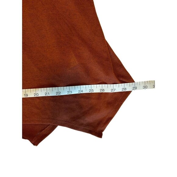 Style & Co Womens Plus Size 3X Rust Tunic Top Removable Fringe Scarf Stretch NEW - Picture 11 of 11